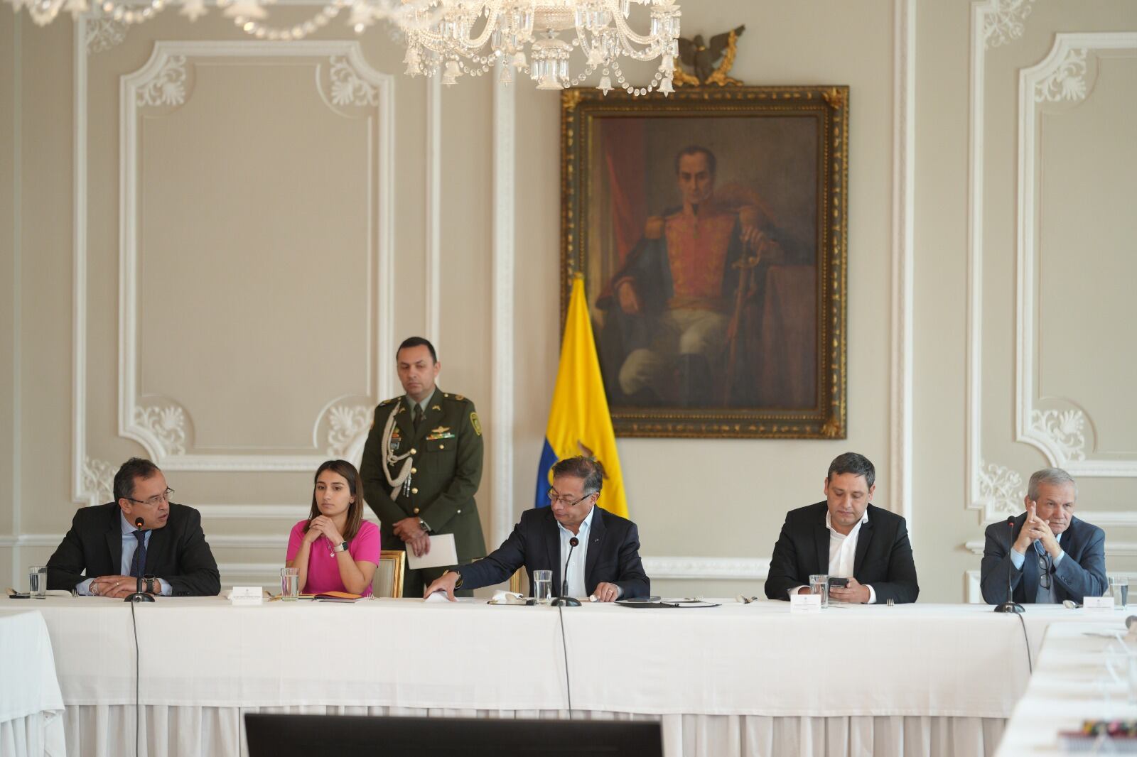 La reunión entre el Gobierno y la Alianza Verde.