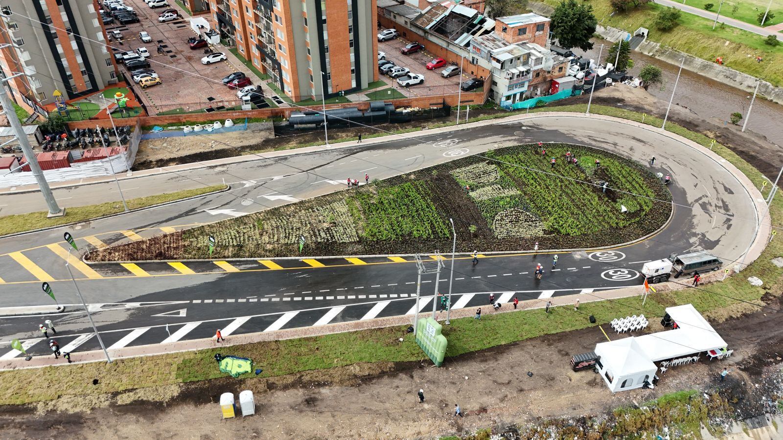 Puente de la calle tercera con Avenida 68