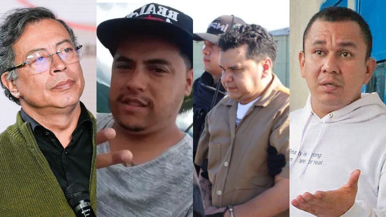 Gustavo Petro, Jorge Díaz, Digno Palomino y Ober Martínez.