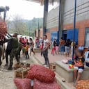 Los alimentos fueron entregados por las Fuerzas Militares.