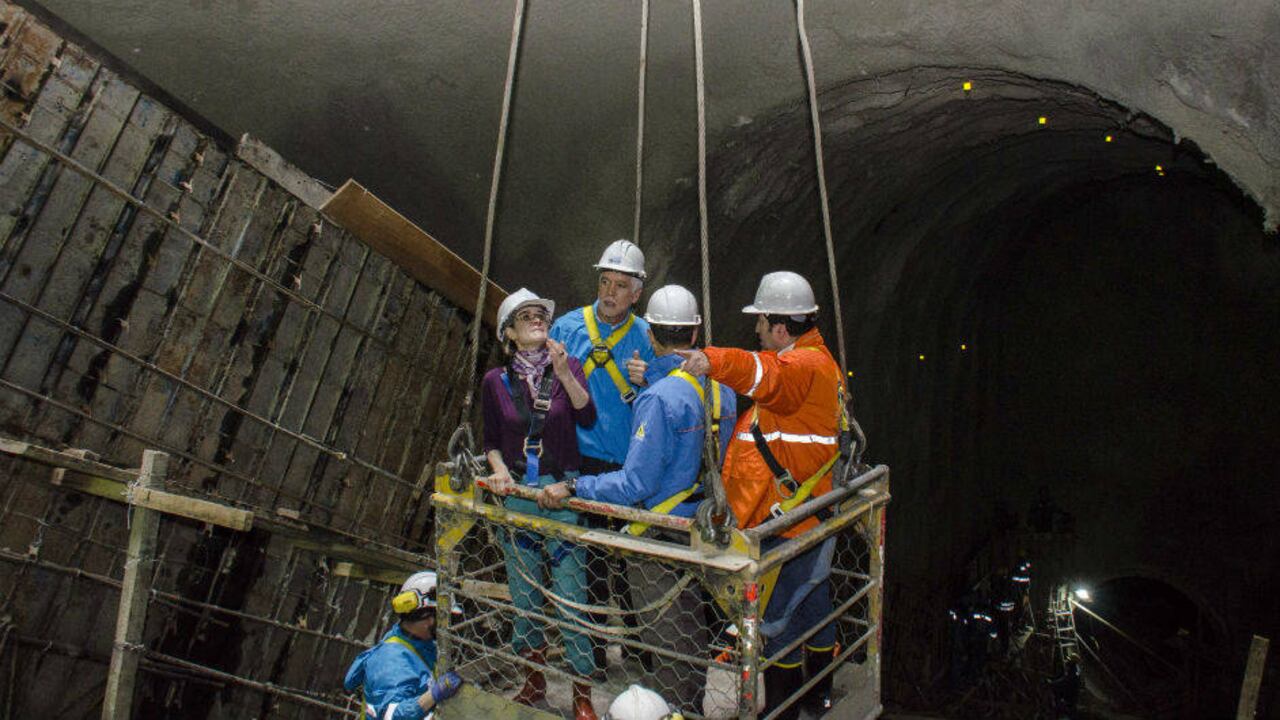 Es uno de los túneles por los que pasarán las aguas residuales de Bogotá.