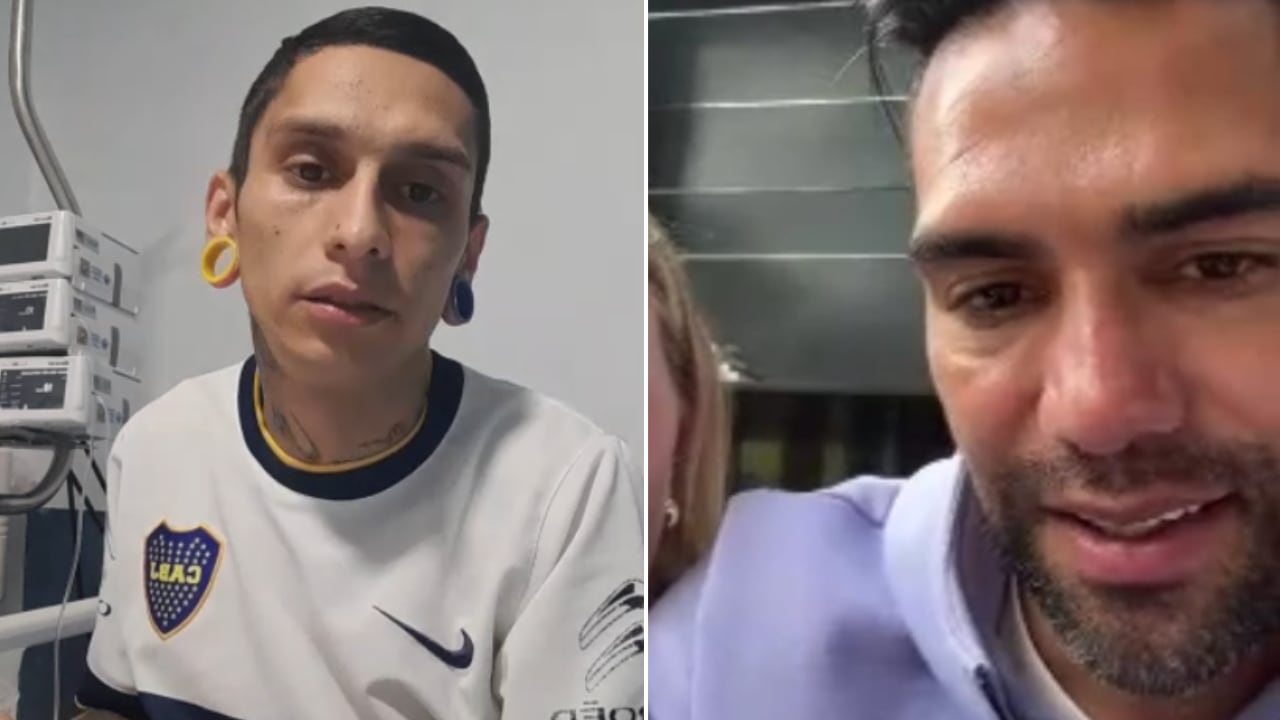 Falcao habló con Javier Acosta por videollamada tras el anuncio que se hizo viral en redes sociales