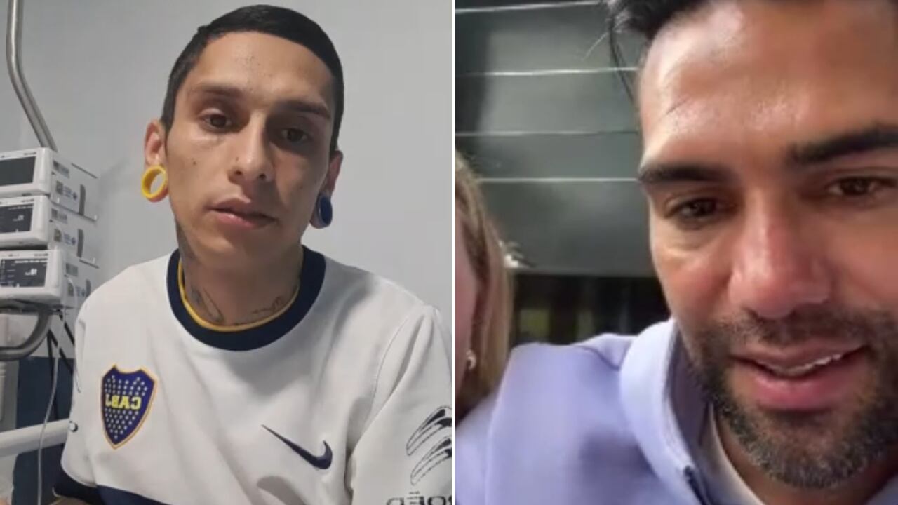 Falcao habló con Javier Acosta por videollamada tras el anuncio que se hizo viral en redes sociales