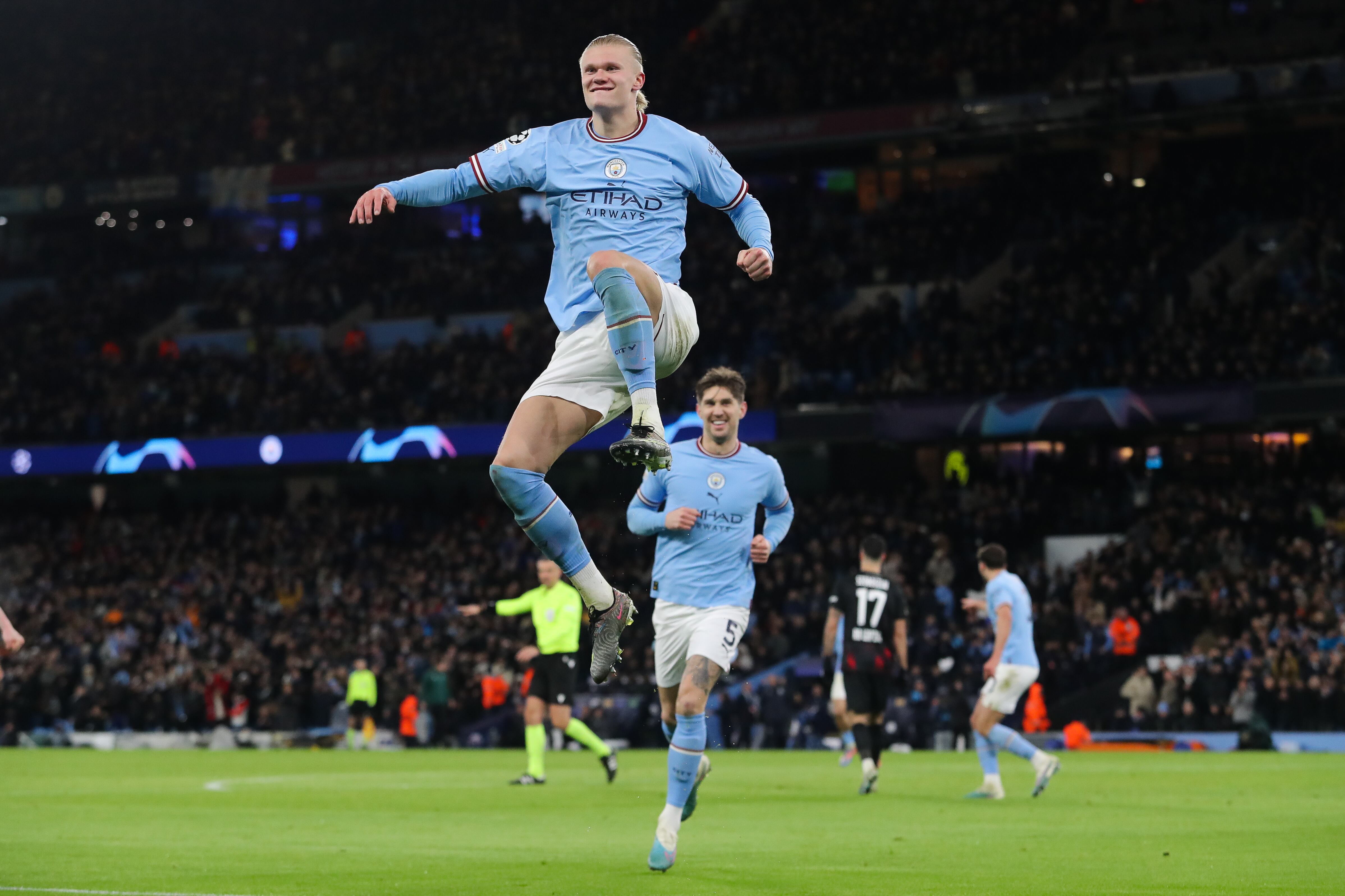 Erling Haaland fue la máxima figura del partido al anotar cinco goles.