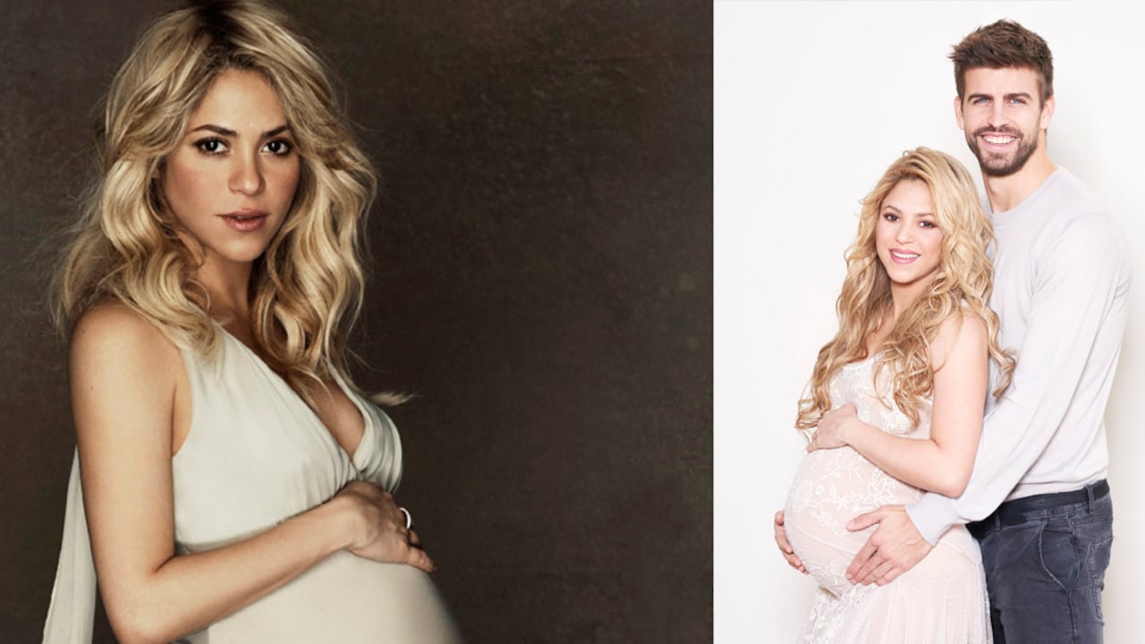 Shakira en su primer embarazo.