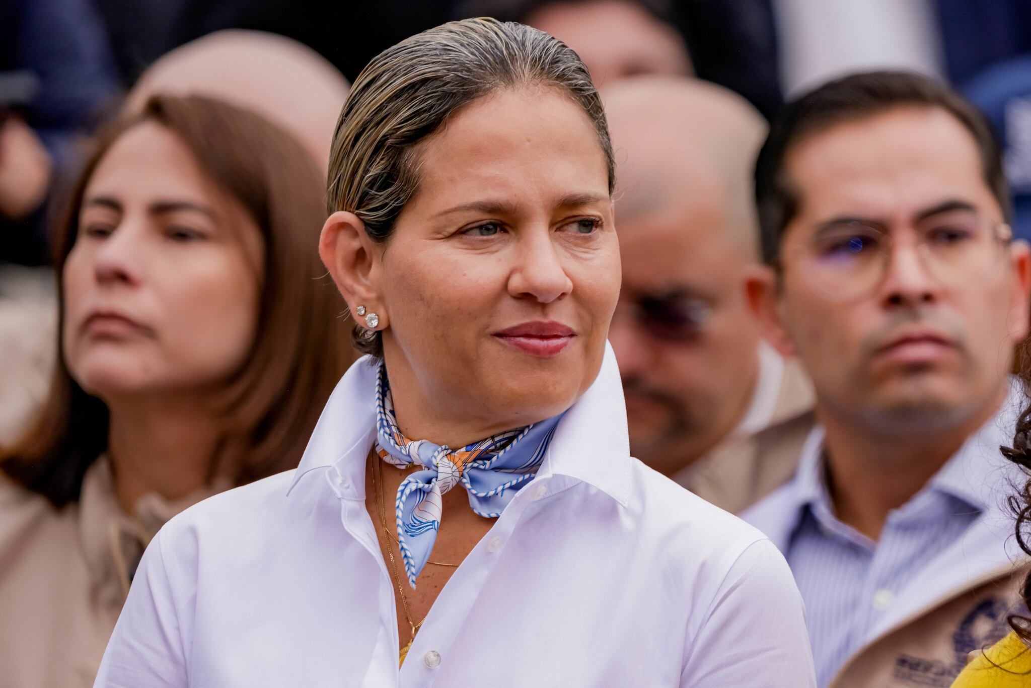 Verónica Alcocer, en Bogotá, durante las elecciones del 8 de marzo de 2026