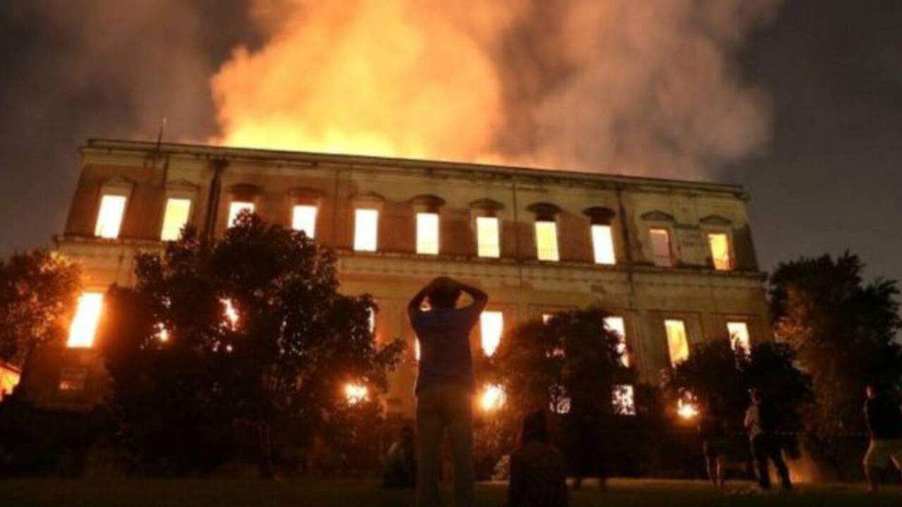 El museo albergaba un sinnúmero de piezas tanto de la historia de Brasil como de otros países.