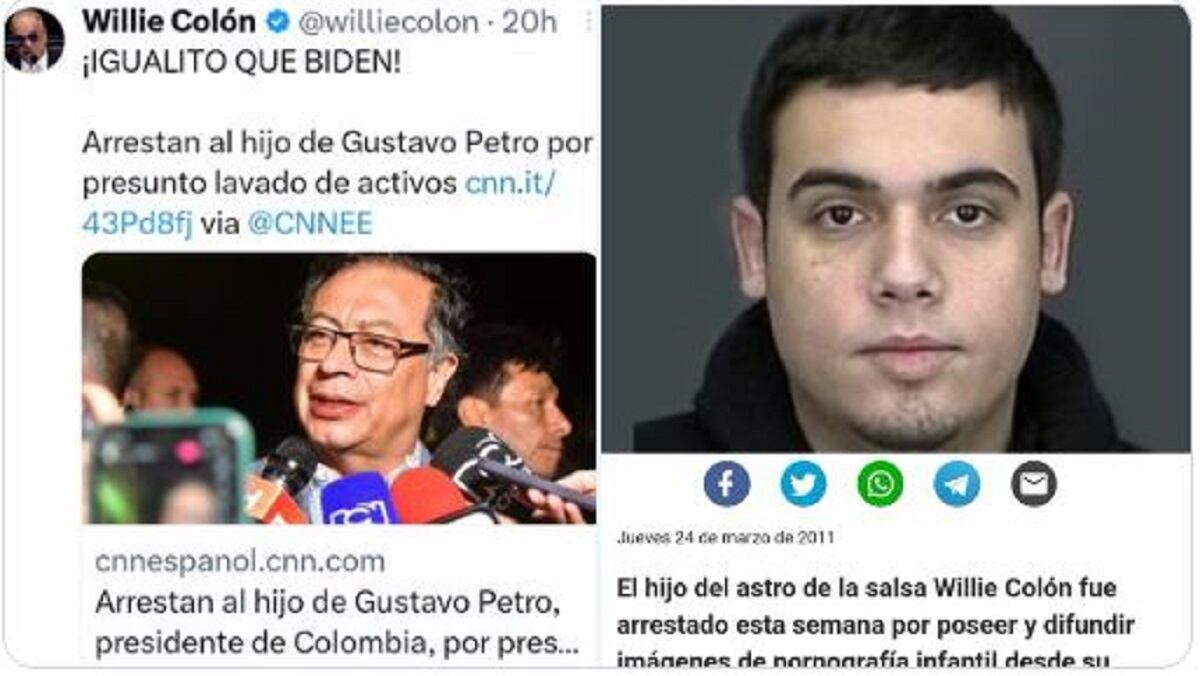 Willie Colón trinó contra el presidente Gustavo Petro