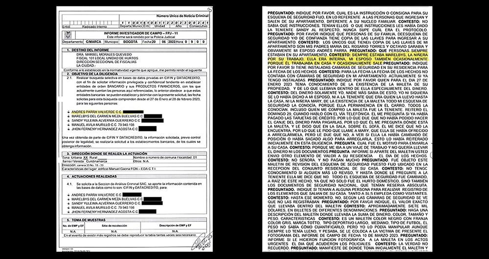 Texto de la investigación que se adelanta contra Andrés Parra.