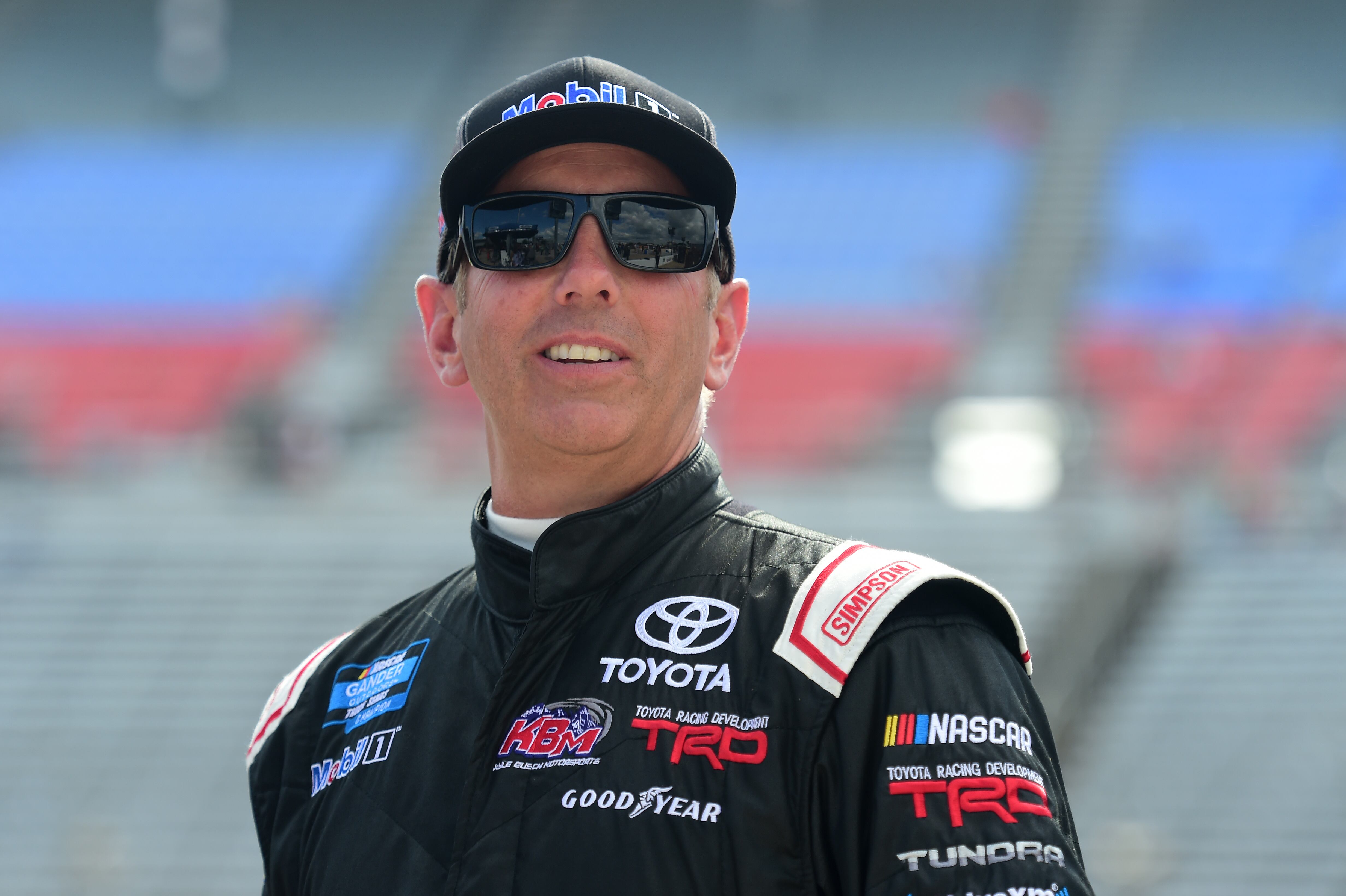 Greg Biffle en el Texas Motor Speedway durante una prueba de NASCAR Truck Series.