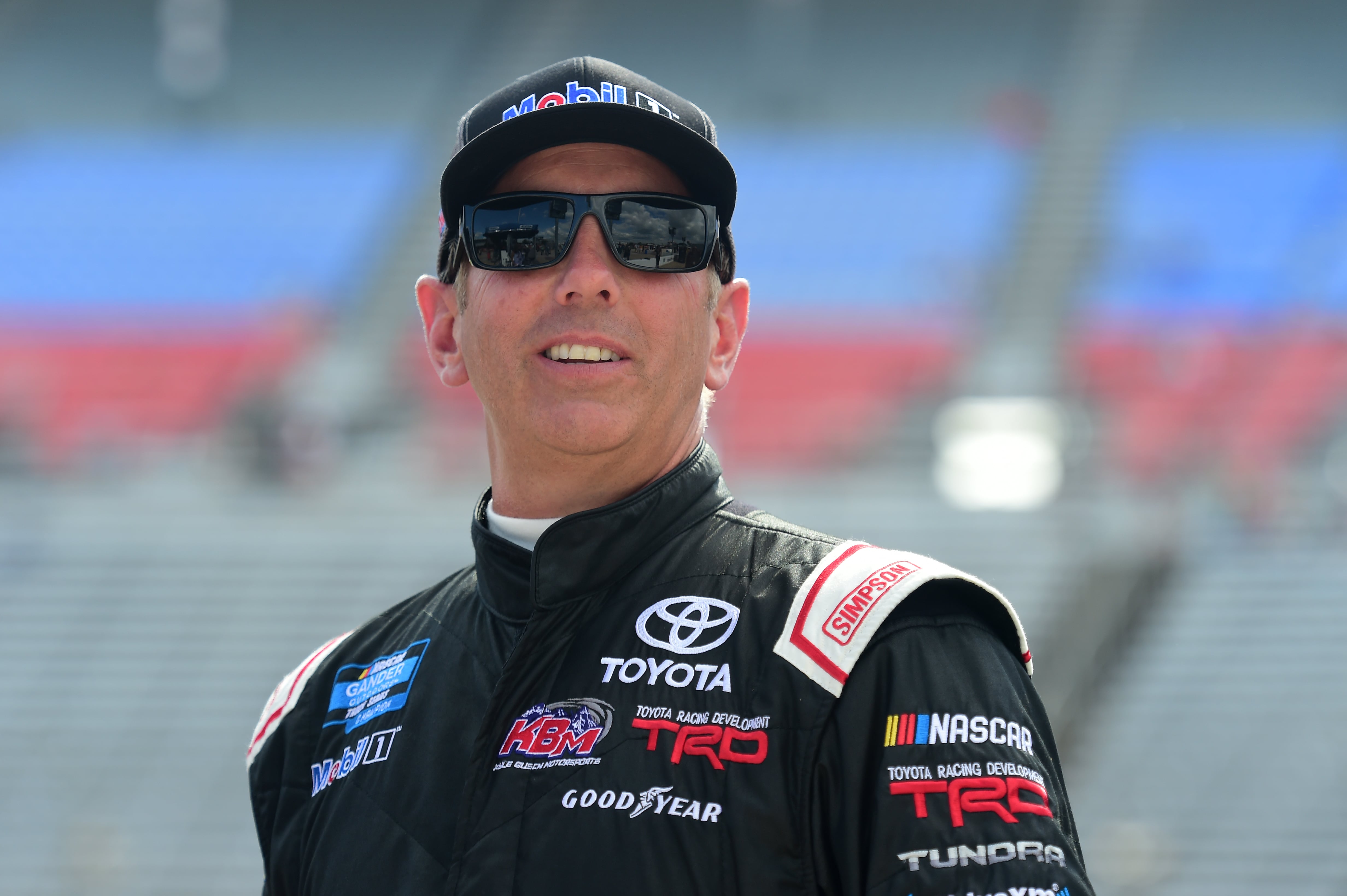 Greg Biffle en el Texas Motor Speedway durante una prueba de NASCAR Truck Series.