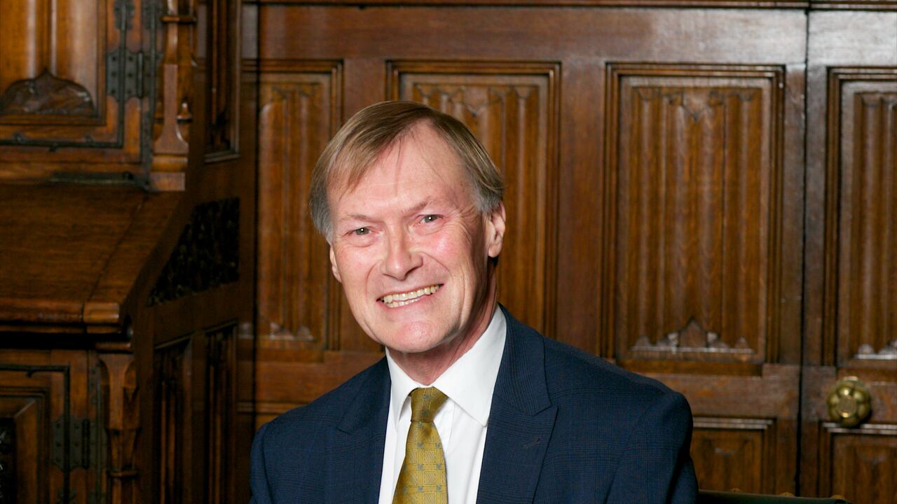 LONDON<UNITED KINGDOM - OCTOBER 16: David Amess MP in the Prime Ministers Office at 10 Downing Street on October 16,2016 in London, United Kingdom. (Photo by Zoe Norfolk/Getty Images)