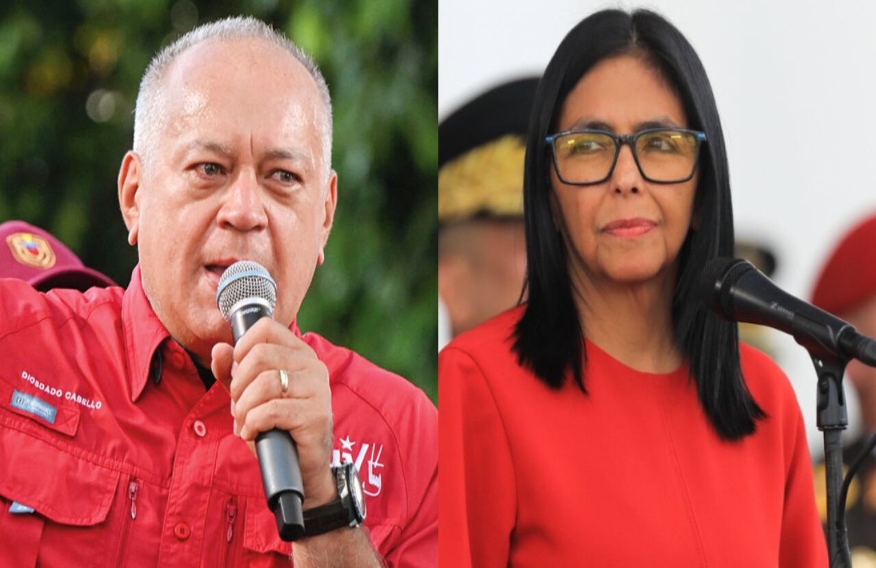 Diosdado Cabello y Delcy Rodríguez