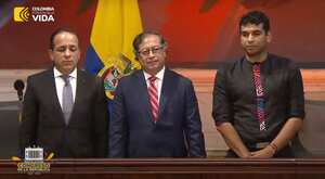 Gustavo Petro en la instalación del Congreso de la República.