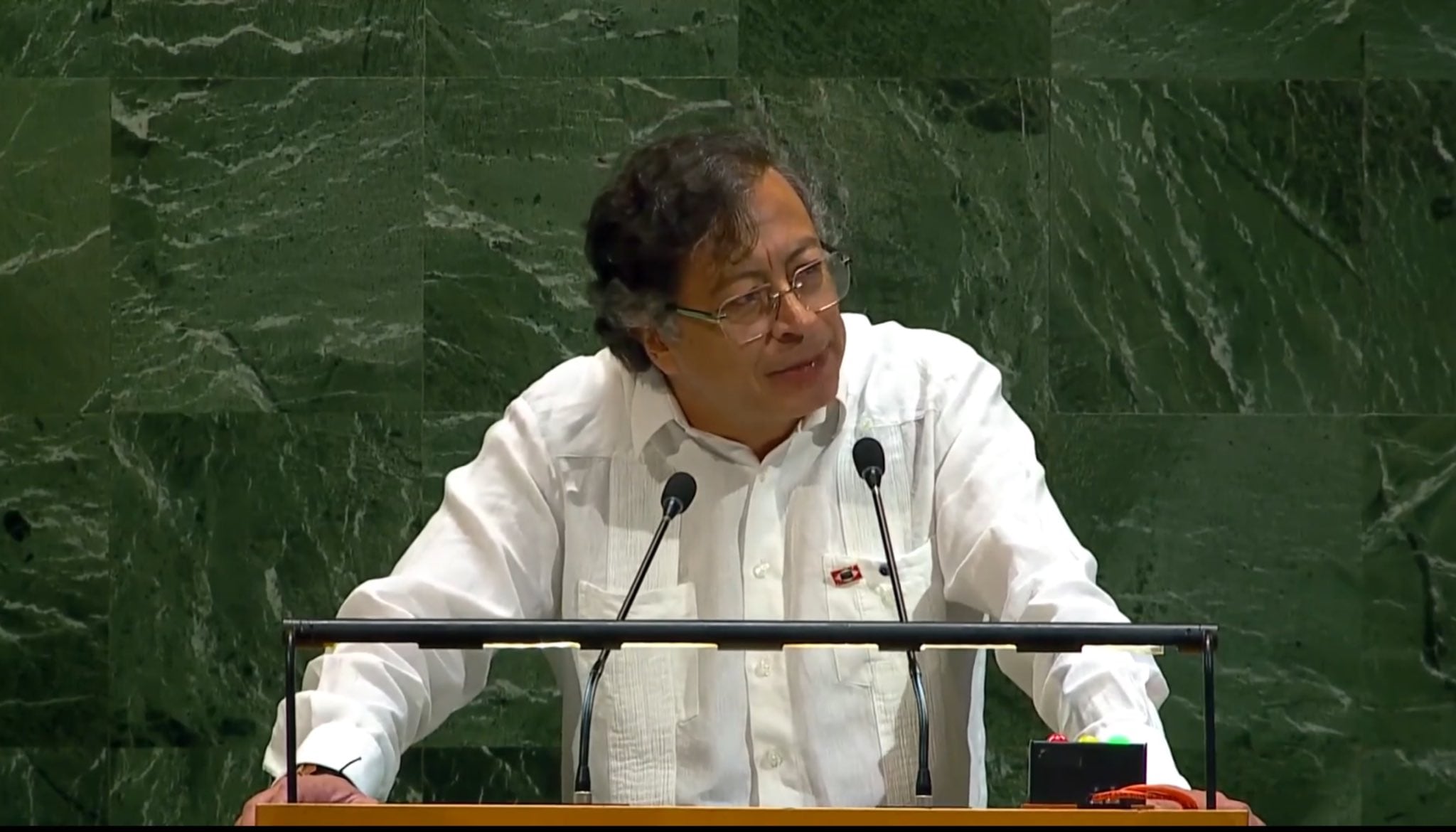 El presidente Gustavo Petro en la Asamblea General de la ONU.