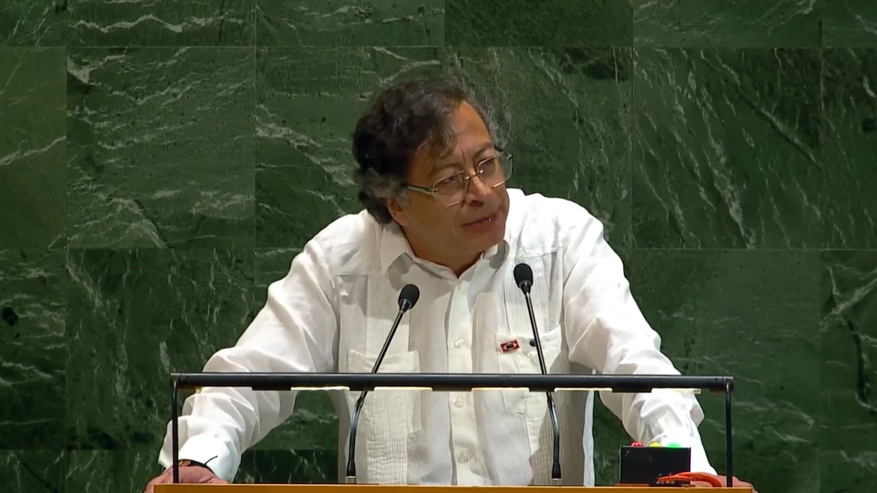 El presidente Gustavo Petro en la Asamblea General de la ONU.