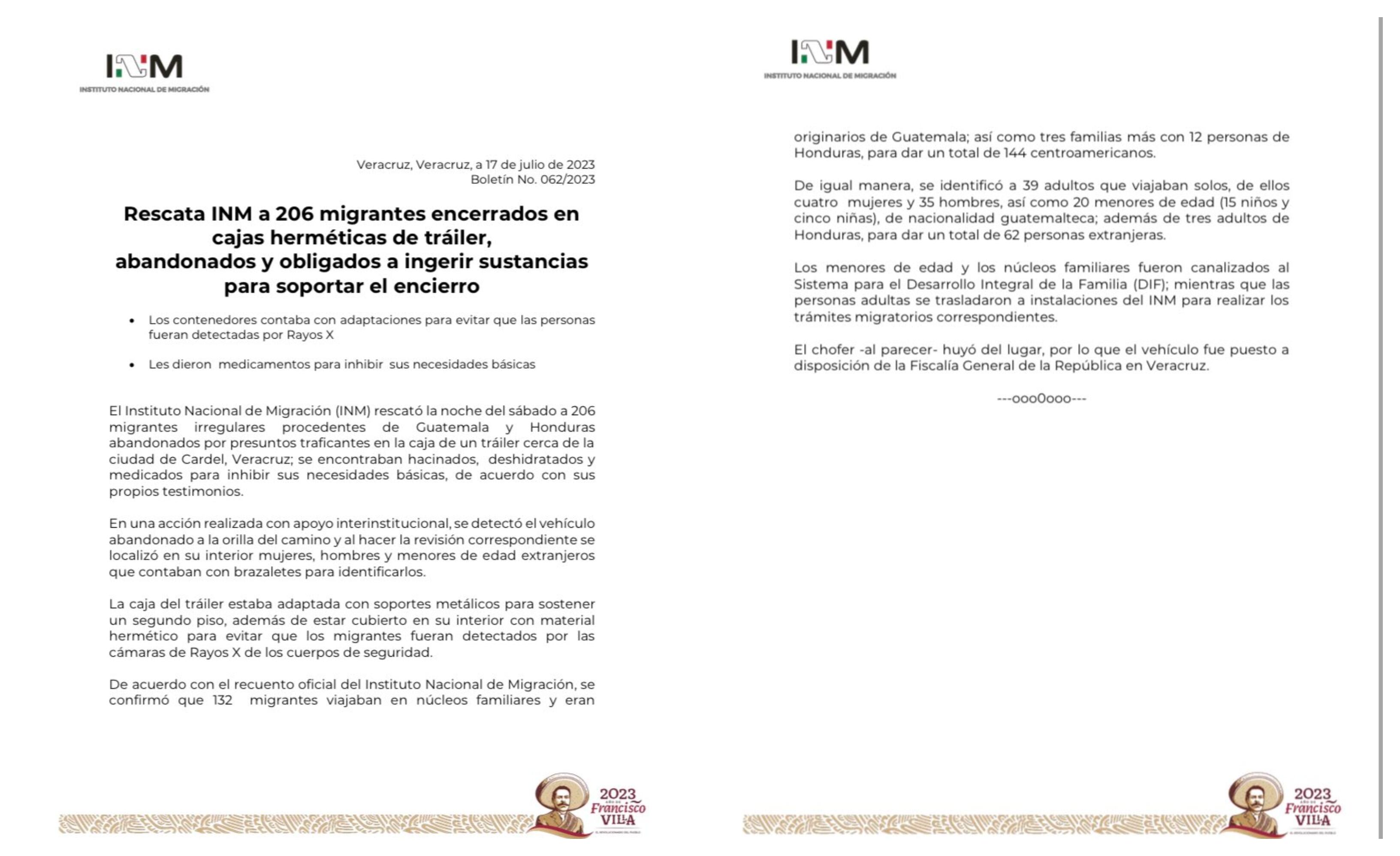 Los contenedores estaban equipados con adaptaciones para evitar la detección por los escáneres de rayos X