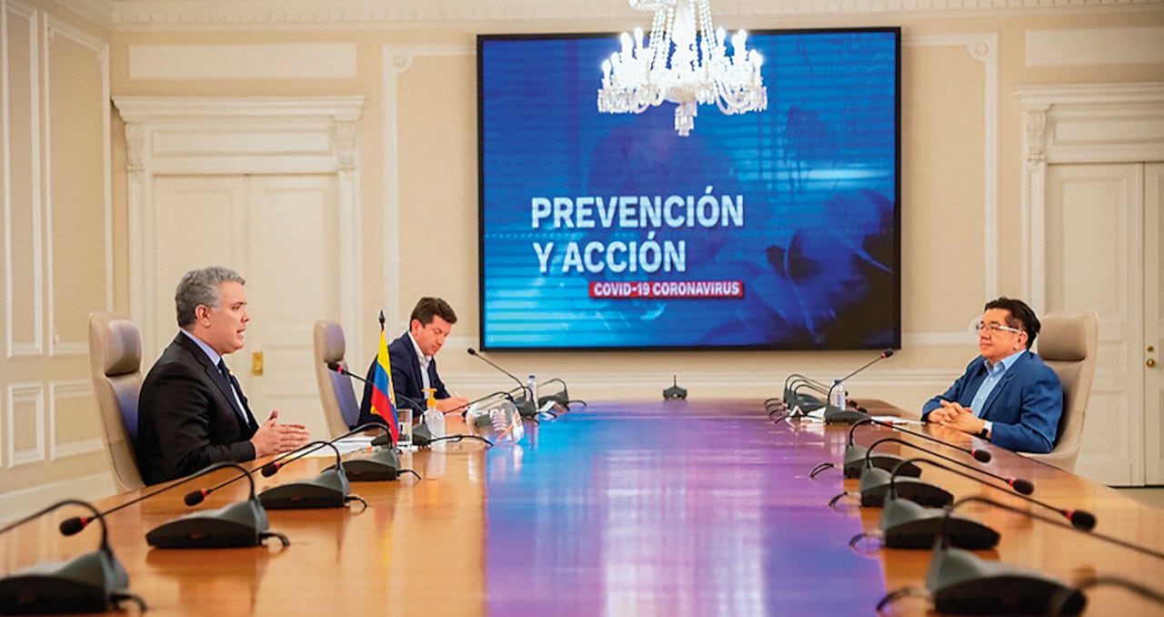 Iván Duque Por la pandemia tuvo que crear el programa Prevención y acción como canal de comunicación con el país. El objetivo fue no usar la figura de la alocución.