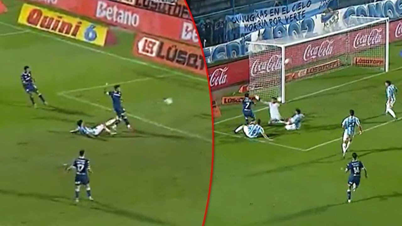 Momento de la definición de los dos goles de Duván Vergara