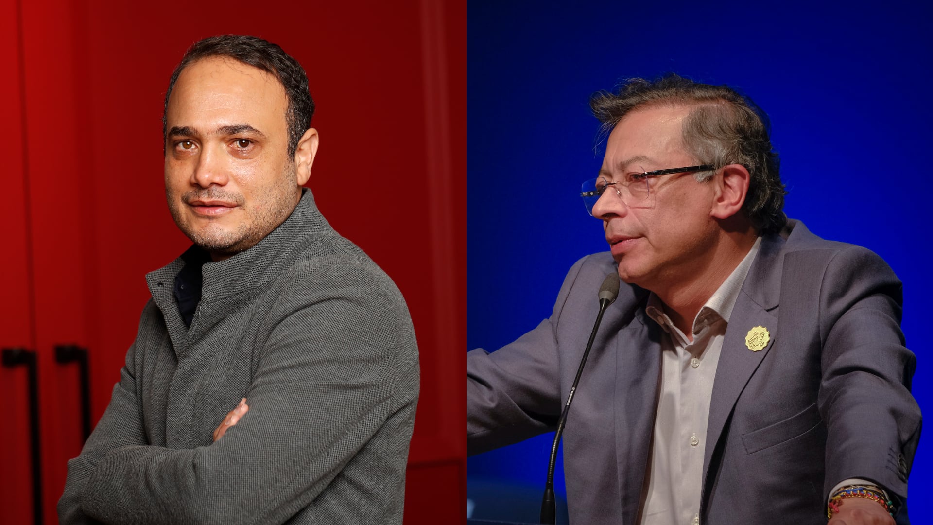 Alfredo Deluque y Gustavo Petro