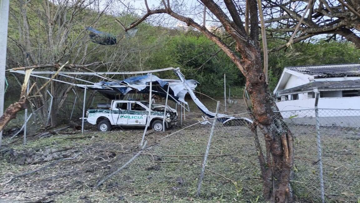 Ataque con carrombomba contra la Policía en El Patía, Cauca