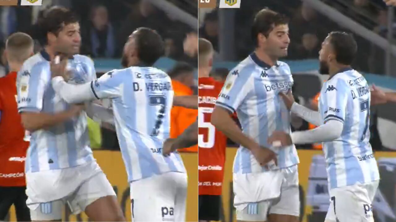 Duván Vergara se manoteó con compañero de Racing en Argentina