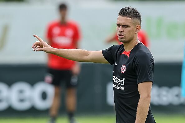 Rafael Santos Borré, delantero del Eintracht Frankfurt.