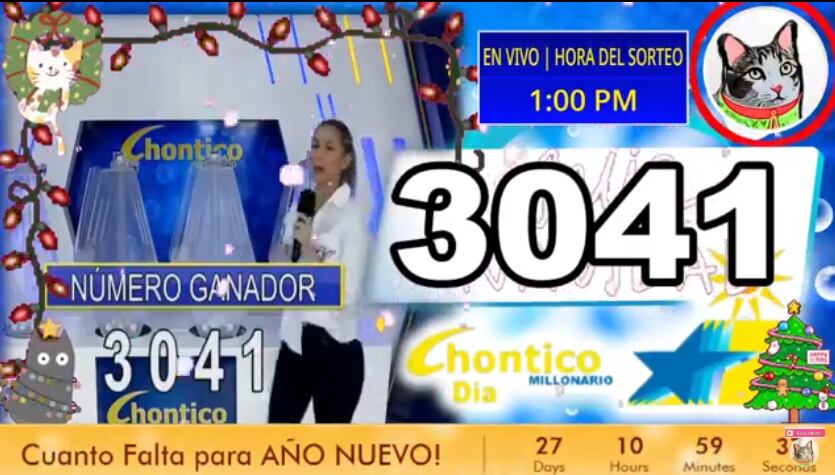 Lotería Chontico, resultados del lsorteo 7904 del 4 de diciembre del 2024