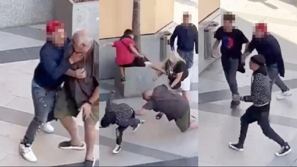 En video quedó grabado el momento en el que varios jóvenes arremetieron violentamente contra una pareja de turistas argentinos en un mall de Viña del mar, Chile, en un hecho que es investigado por las autoridades.