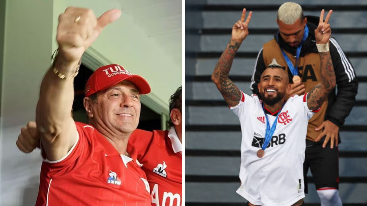 Tulio Gómez y Arturo Vidal - América de Cali.