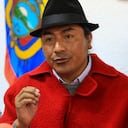 Leonidas Iza, es el líder indígena de las protestas en Ecuador. Foto: EFE.