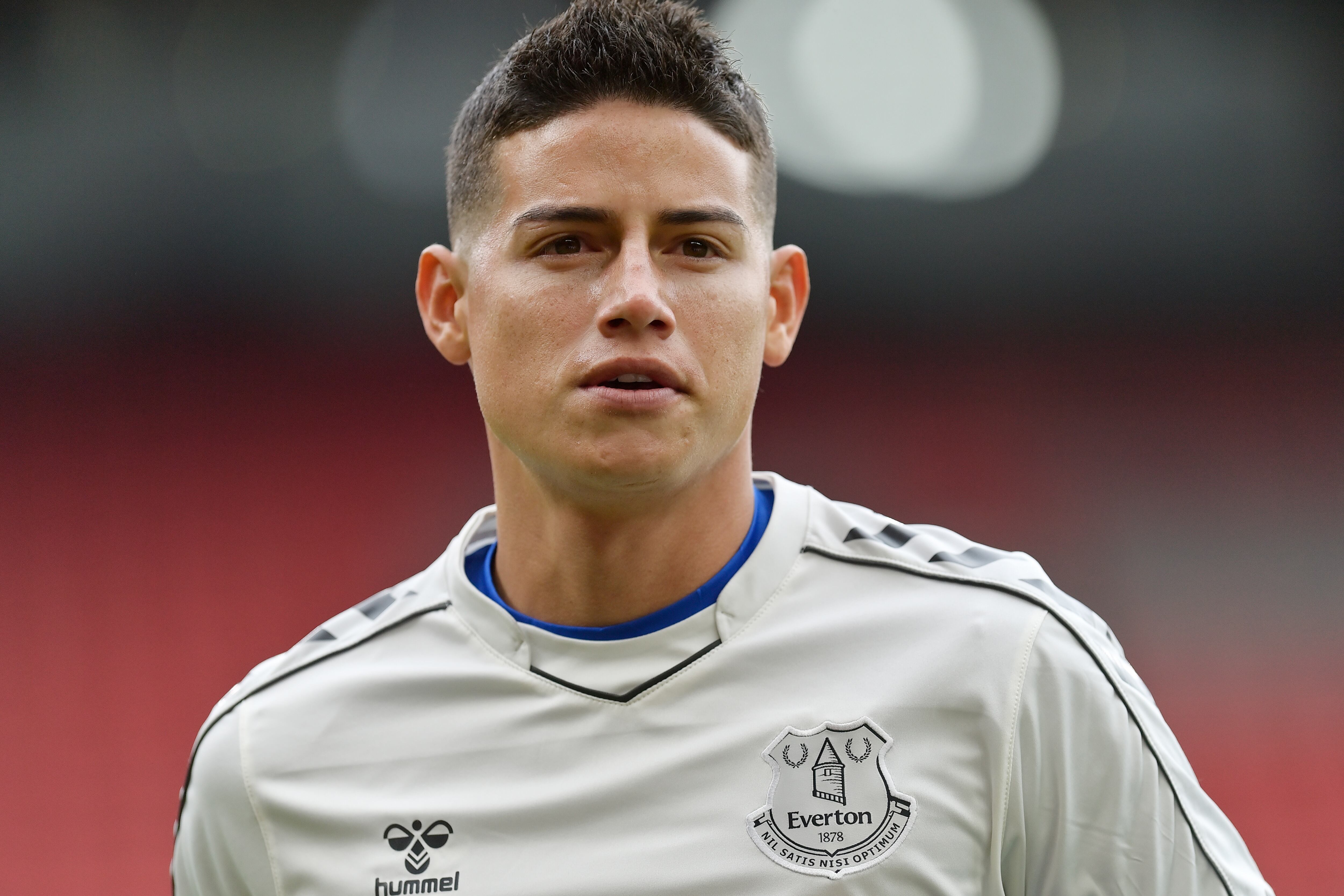 James Rodríguez en su paso por el Everton.