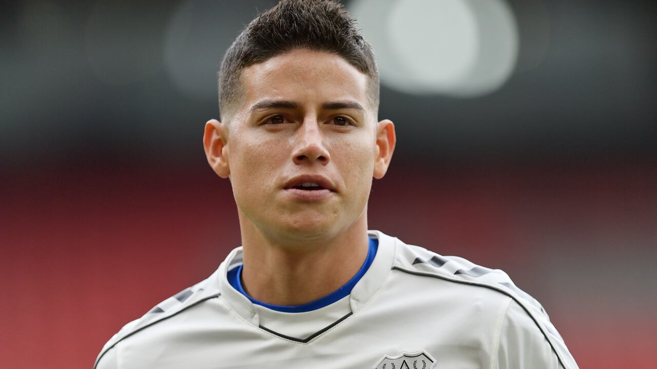 James Rodríguez en su paso por el Everton.