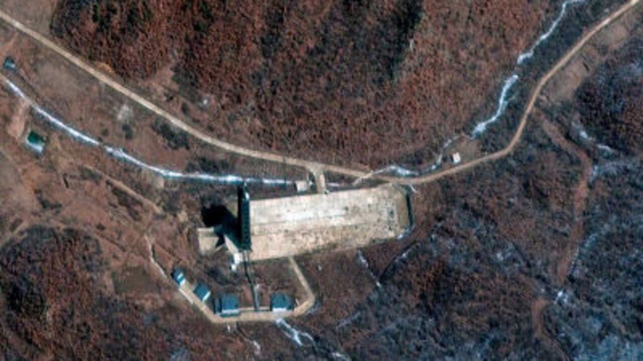 Punto de lanzamiento en Tongchang-ri, al norte de la provincia de Phyongan, Corea del Norte.