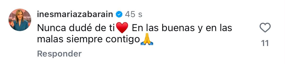 Inés María Zabaraín se pronunció