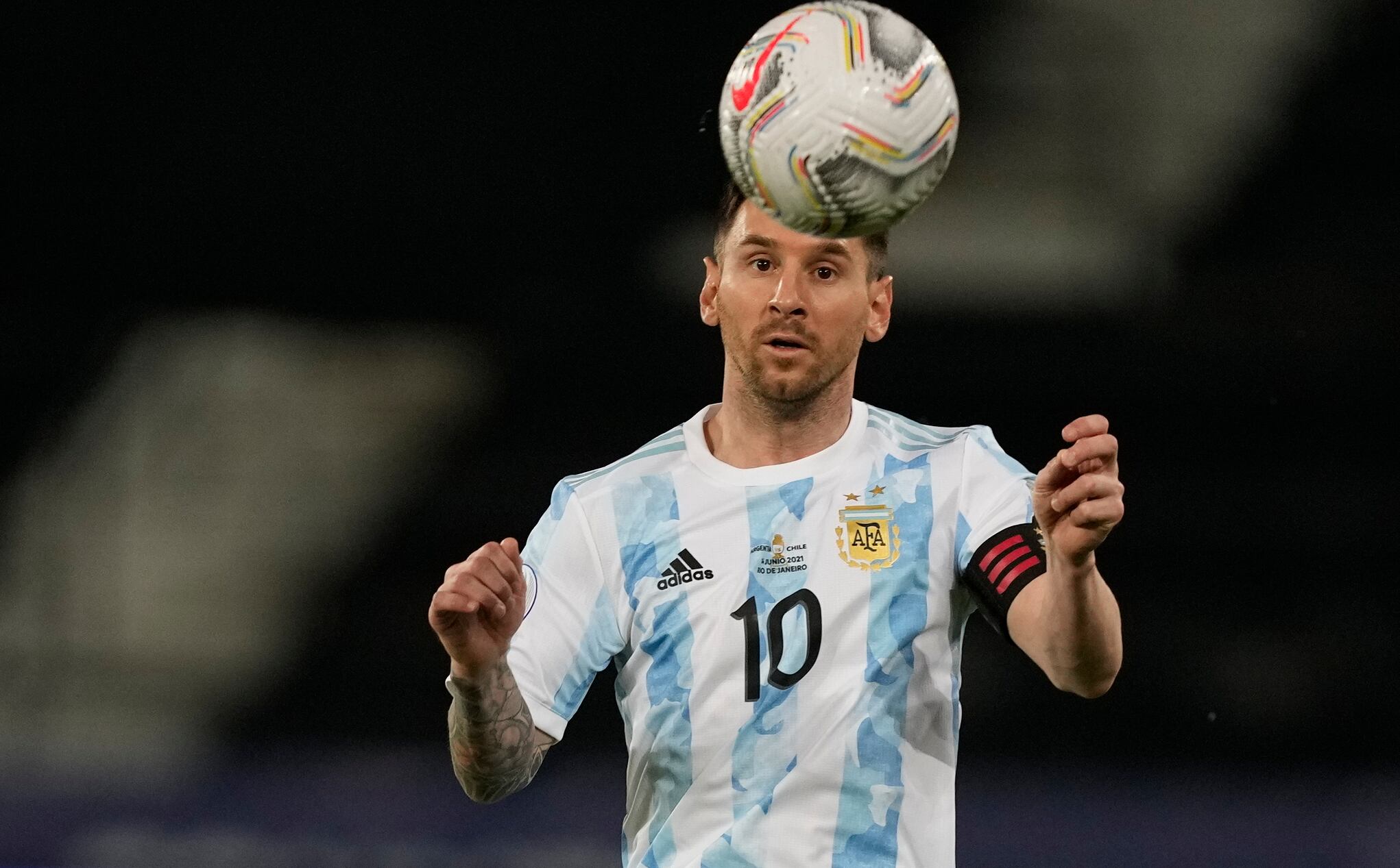 Lionel Messi con la Selección Argentina.