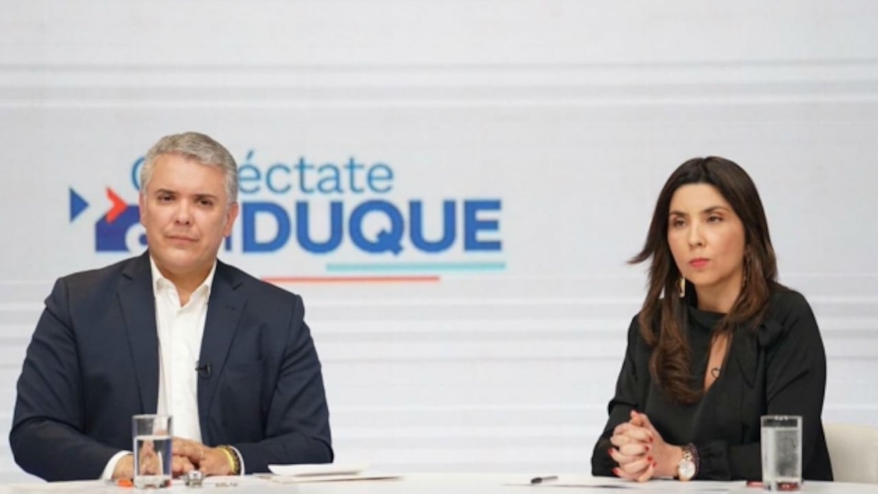 Iván Duque y María Victoria Angulo