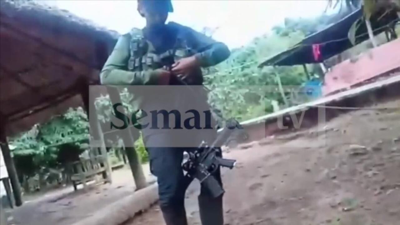 Según las agencias de inteligencia de Colombia, este es el campamento Escorpión del ELN, ubicado entre Venezuela y Barrancas Guajira.