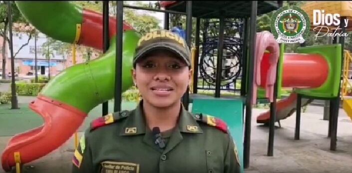 La auxiliar de Policía Yara Blanco.