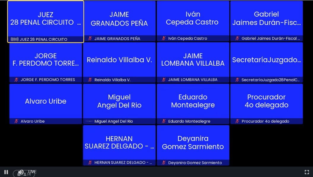 Juez define si avala o no la petición de la Fiscalía General para archivar la investigación contra Álvaro Uribe Vélez.