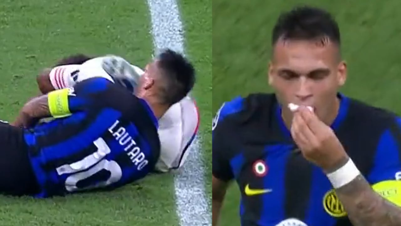 El argentino recibió brutal patada en el juego de Inter ante Benfica