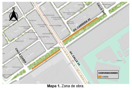 Este es el cierre vial que se presentará desde marzo.