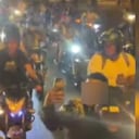 La caravana quedó en video y dejó en evidencia a los motociclistas movilizándose por las vías de Cali sin casco.