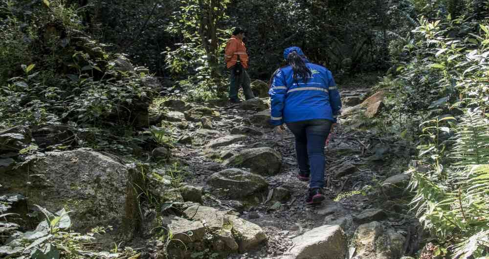 La quebrada La Vieja en Bogotá, que estuvo cerrada al público durante un año, será reabierta. Foto: Corporación Autónoma de Cundinamarca (CAR).