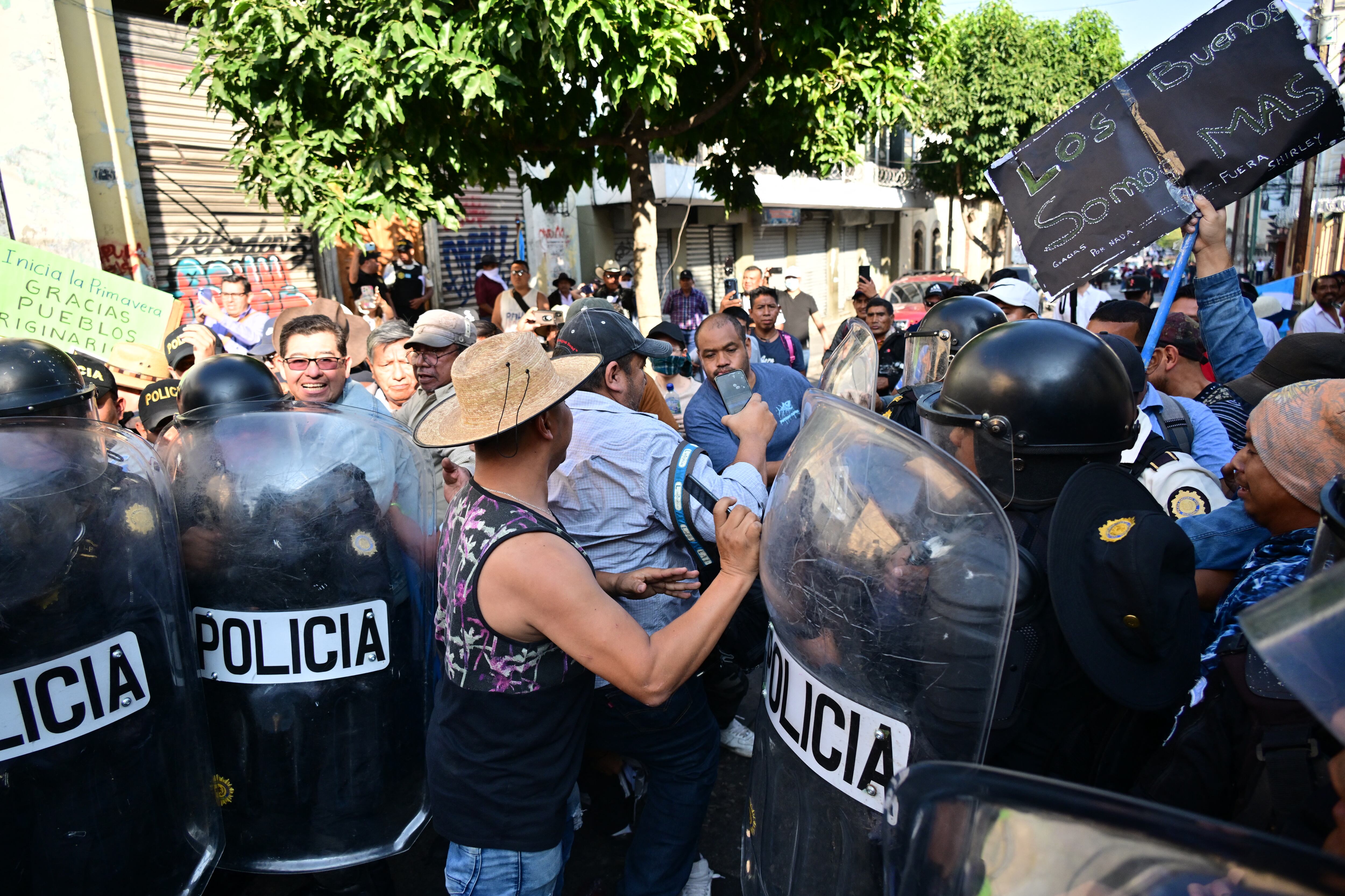 Disturbios en Guatemala