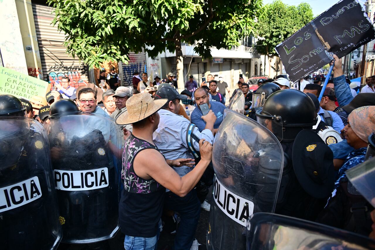 Disturbios en Guatemala