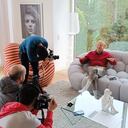 Rodolfo Hernández de su apartamento en el norte de Bogotá. Se estima que su patrimonio asciende a 100 millones de dólares.