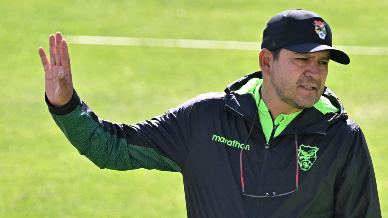 Óscar Villegas, técnico de la selección de Bolivia.