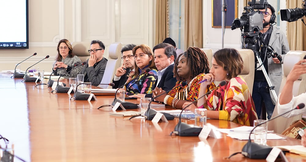 Consejo de ministros del gobierno Petro.