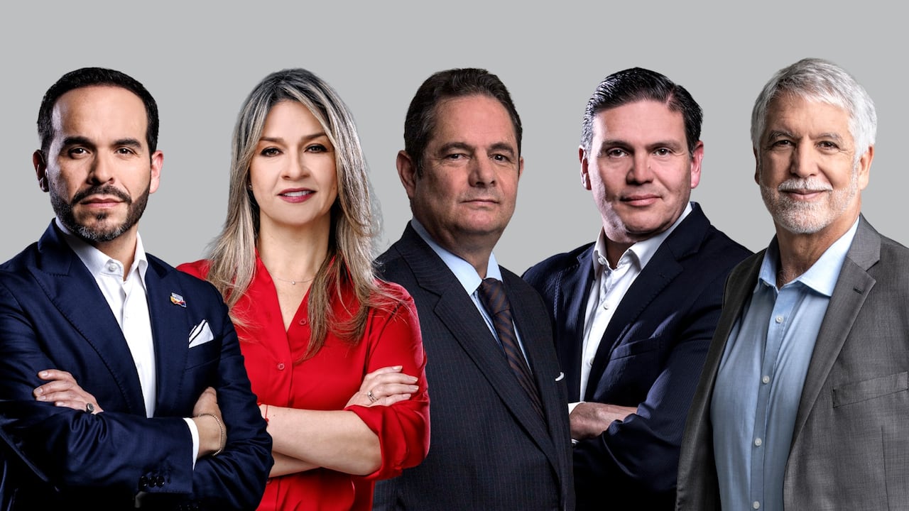 Abelardo de la Espriella, Vicky Dávila, Germán Vargas Lleras, Juan Carlos Pinzón y Enrique Peñalosa.